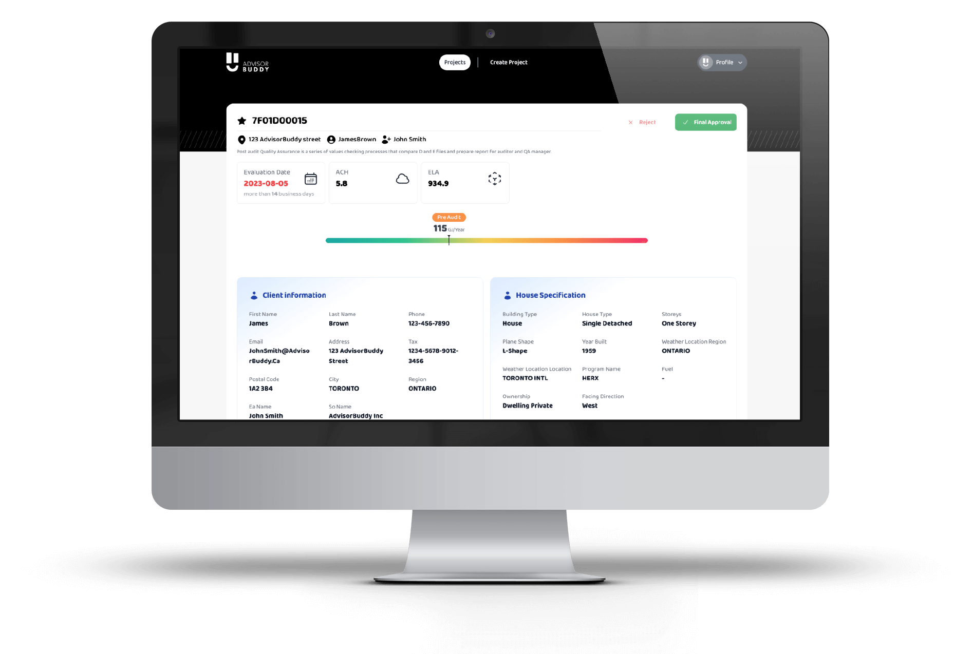 AdvisorBuddy QA | Data Validation of Energy Audit